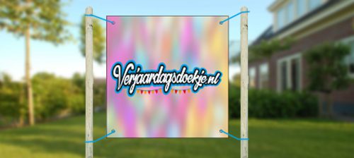 Verjaardag spandoek ontwerpen