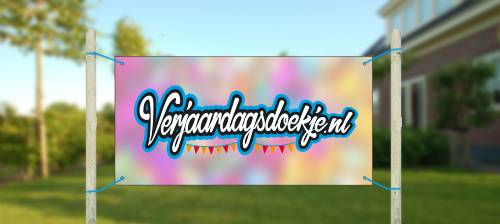 Wonderbaarlijk Spandoek 2×1 meter - Verjaardagsdoekje JQ-26