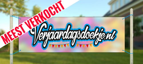 Verjaardag spandoek 3x1m